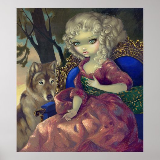 Loup-Garou: De gothische rococowolf van L'Aube ART Poster (Voorkant)