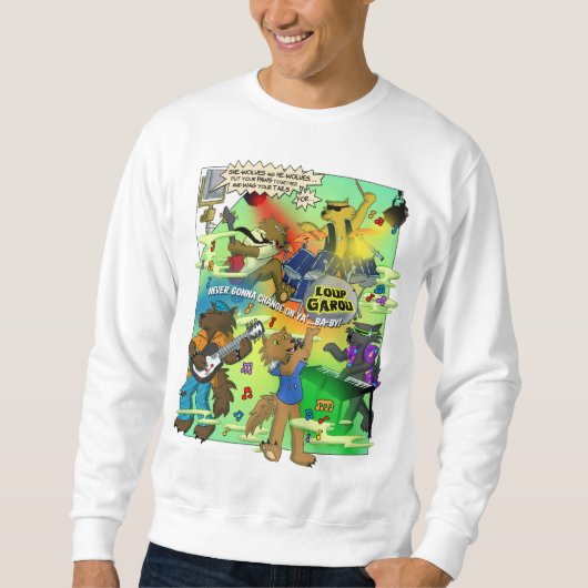 LOUP GAROU Heren Sweatshirt (Voorkant)
