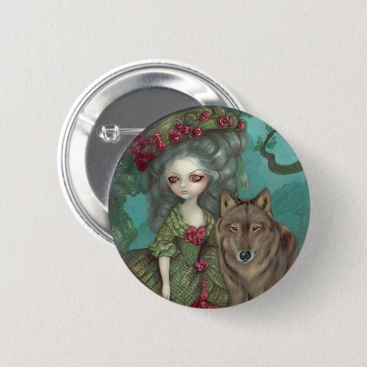 "Loup-Garou: La Foret" Button (Voorkant /achterkant)