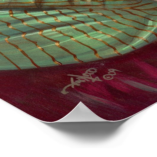 Loup-Garou: La Foret gothic wolf rococo Art Print (Hoek)