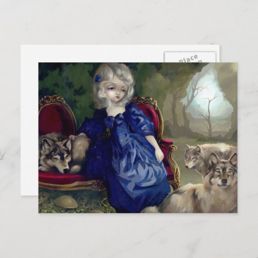 "Loup-Garou:  La Tristesse" Briefkaart (Voorkant / Achterkant)