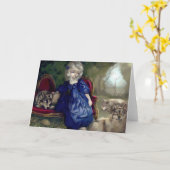 Loup-Garou: La Tristesse Wenskaart Kaart (Gele Bloem)