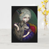 Loup-Garou: Le Portrait Wenskaart Kaart (Gele Bloem)