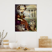 Loup-Garou: Le Temple ART PRINT rococo wolf gothic (Keuken)