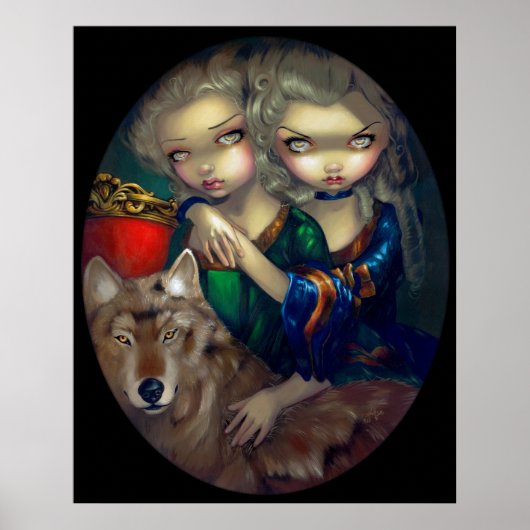 Loup-Garou: Les Jumeaux ART PRINT wolf vampire (Voorkant)