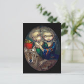 "Loup-Garou: Les Jumeaux" Briefkaart (Staand voorkant)