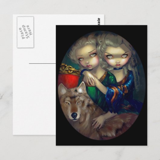 "Loup-Garou: Les Jumeaux" Briefkaart (Voorkant / Achterkant)