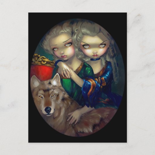 "Loup-Garou: Les Jumeaux" Briefkaart (Voorkant)