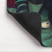 Loup-Garou: Noir rococo gothic wolf Mousepad Muismat (Hoek)