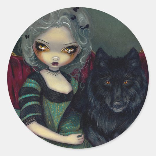 "Loup-Garou: Noir" Sticker (Voorkant)