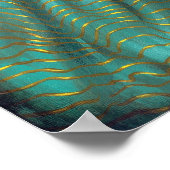 Loup-Garou: Noir zwarte wolf gothic rococo Print (Hoek)