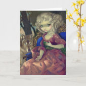 "Loup-Garou: Wenskaart van L'Aube het" Kaart (Gele Bloem)