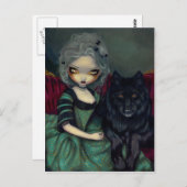 "Loup-Garou: zwart" Postcard Briefkaart (Voorkant / Achterkant)