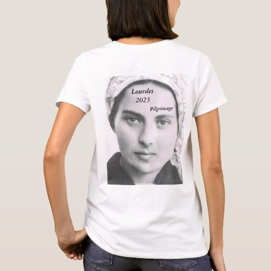Lourdes 2023 Pelgrimstocht T-shirt (Achterkant)