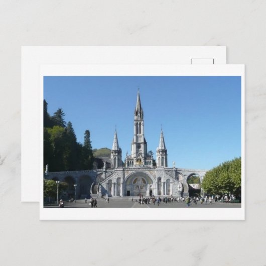 Lourdes - basilica - basilique - Frankrijk Briefkaart (Voorkant / Achterkant)