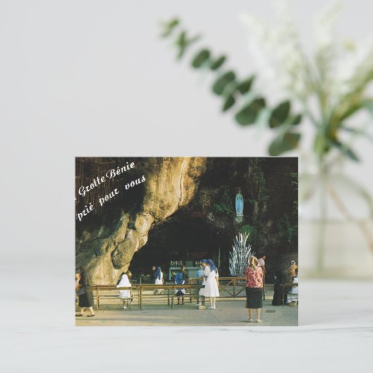 Lourdes, de Grotto Briefkaart (Staand voorkant)
