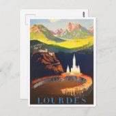 Lourdes France vintage Briefkaart (Voorkant / Achterkant)