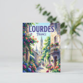 Lourdes Frankrijk Briefkaart (Staand voorkant)
