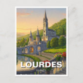 Lourdes Frankrijk Reizen Briefkaart (Voorkant)