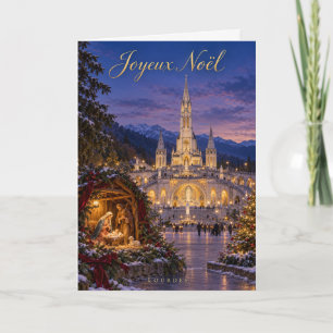 Lourdes Heilige Plaats Kerststal Feestdagen Kaart