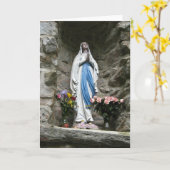 Lourdes Image Blank Card Kaart (Gele Bloem)