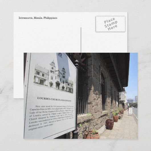 Lourdes intramuros briefkaart (Voorkant / Achterkant)