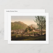Lourdes, Pyreneeën - Stad en kasteel Briefkaart (Voorkant / Achterkant)
