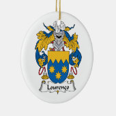 Lourenco Family Crest Keramisch Ornament (Rechts)