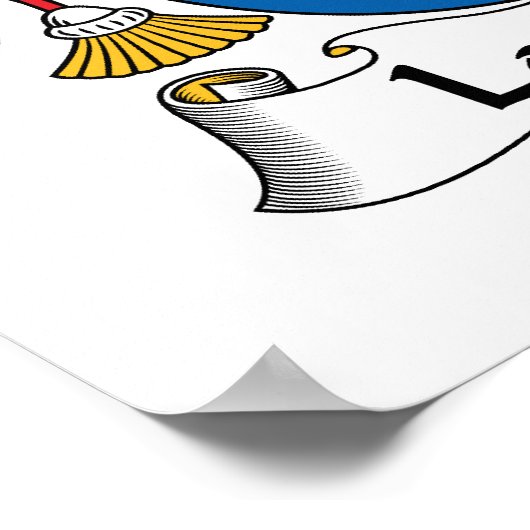 Lourenco Family Crest Poster (Hoek)
