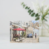 Lourinha Cafe Portugal Briefkaart (Staand voorkant)