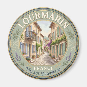 Lourmarin dorpssteeg Frankrijk Magneet