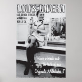 LOU'S TAVERN POSTER (Voorkant)