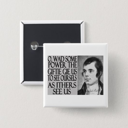 Louse Quote Vierkante Button 5,1 Cm (Voorkant /achterkant)