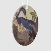 Lousiana Heron in grijs, groen en blauw door Audub Ornament (voorkant)