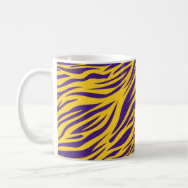 Lousiana Tiger Stripes Paarse en Goud Koffiemok