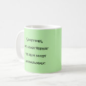 Lousy Beeing Mitey Entomoloog Mok van RoseWrites (Voorkant links)