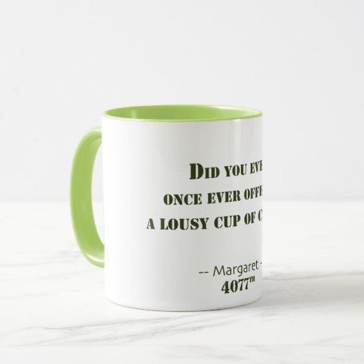 Lousy Cup koffie Mok (Voorkant links)