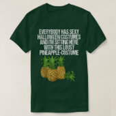 Lousy Pineapple Costume Funny Easy Fruits Hallowee T-shirt (Design voorkant)