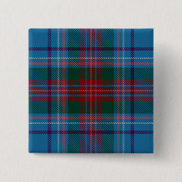 Louth County Irish Tartan Vierkante Button 5,1 Cm
