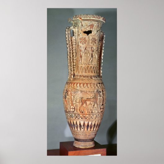 Loutrophoros die een spinnex afbeelden poster (Voorkant)