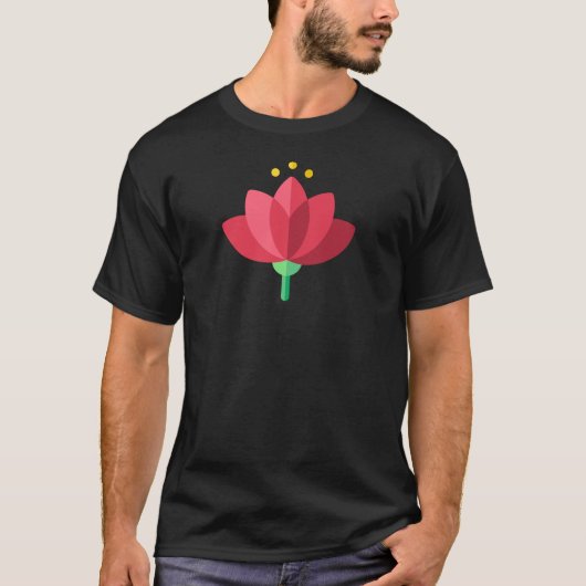 Louts Flowe, Red Louts Flower, Egyptisch Shirt (Voorkant)