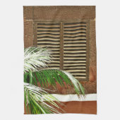 Louvered Window - Funchal, Portugal Theedoek (Verticaal)
