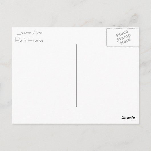 Louvre Arc Briefkaart (Achterkant)