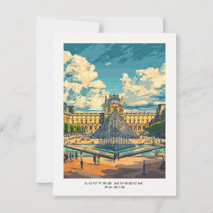 Louvre Briefkaart Paris France Reizen