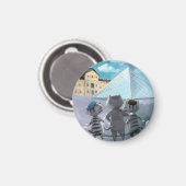 Louvre Circle Magnet (Diverse maten) (Voorkant / Achterkant)