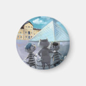 Louvre Circle Magnet (Diverse maten) (Voorkant)