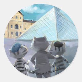 Louvre Classic ronde Stickers