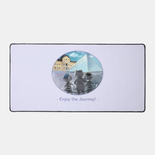 Louvre Desk Mat - Geniet (Voorkant)