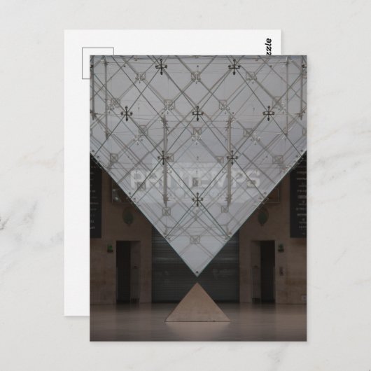 Louvre Inverted Pyramid Interieur Uitzicht Briefkaart (Voorkant / Achterkant)