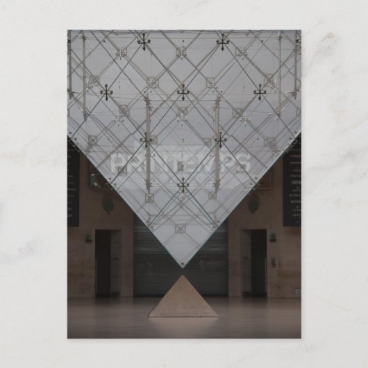 Louvre Inverted Pyramid Interieur Uitzicht Briefkaart (Voorkant)